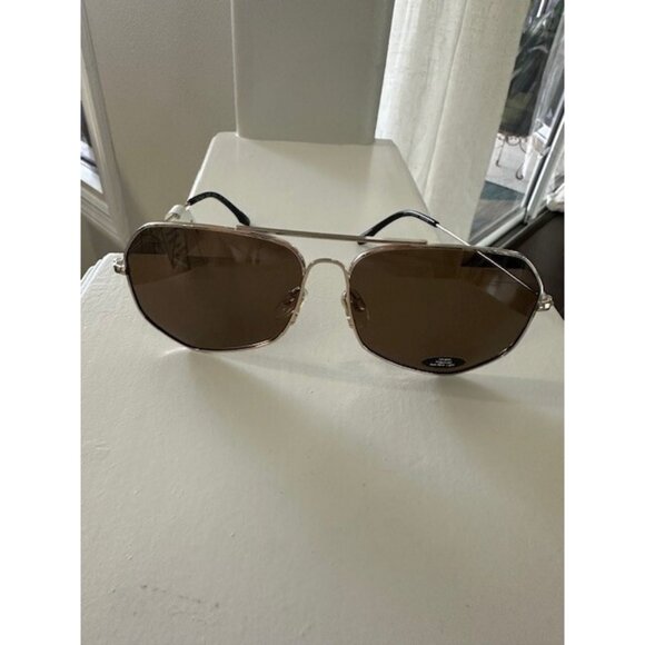 Prive Revaux Sunglasses Polarized The Cuervo Gold Aviator Pilot NWT SCUFFS SEE - Picture 1 of 12
